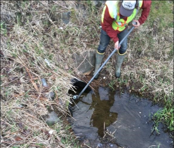 The City of Enumclaw monitoring stormwater pollution